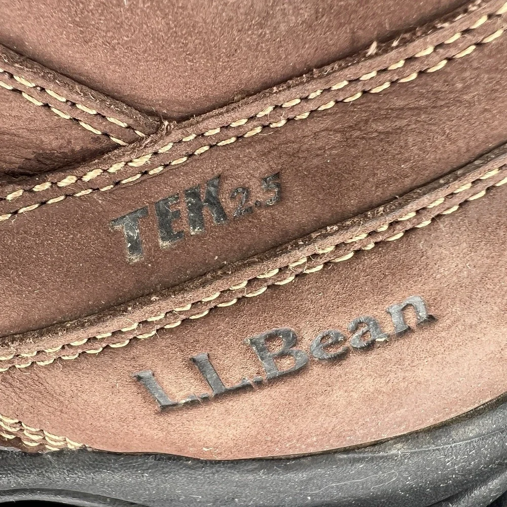 Brown LL Bean Mens Storm Chaser Boots‎ Side Zip TEK 2.5 Size 7 M